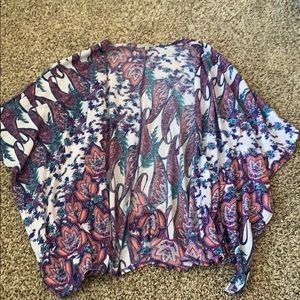 Printed kimono